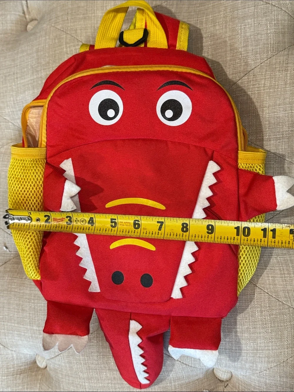 Red Kids Animal Backpack with Yellow Accents - Unbranded